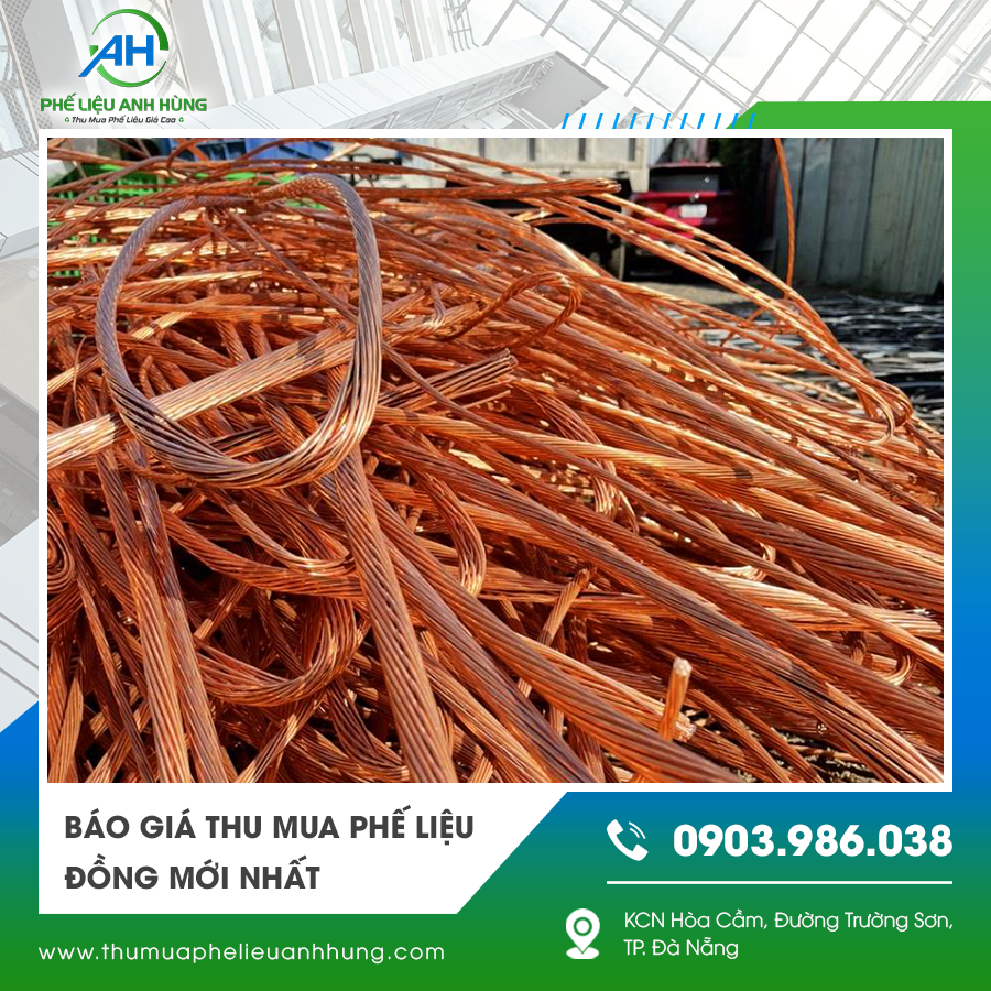 Hình ảnh các dây đồng phế liệu được phân loại tại kho thu mua