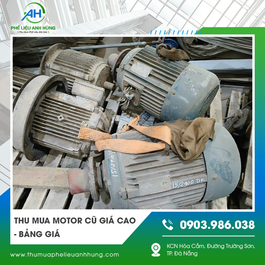 Kho chứa các loại motor cũ đa dạng